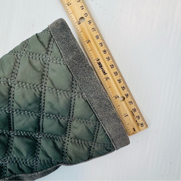 Lands End Boots green quilted and grey suede size 8.5 US - Picture 11 of 14